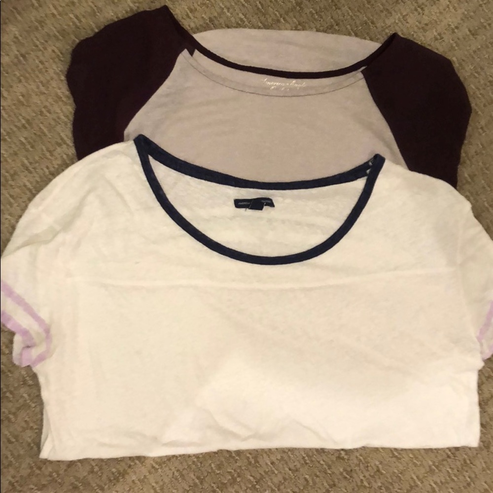 2 American Eagle Shirts.